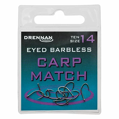 Drennan - Haken Eyed Barbless Carp Match - Drennan 1 Drennan - Haken Eyed Barbless Carp Match - Drennan