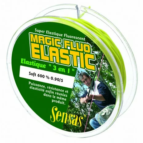 Volle Elastiek Magic Fluo Elastic Soft 600% - Sensas 1 Volle Elastiek Magic Fluo Elastic Soft 600% - Sensas
