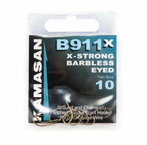 Haken Kamasan X-Strong Barbless Eyed - Elite 1 Haken Kamasan X-Strong Barbless Eyed - Elite